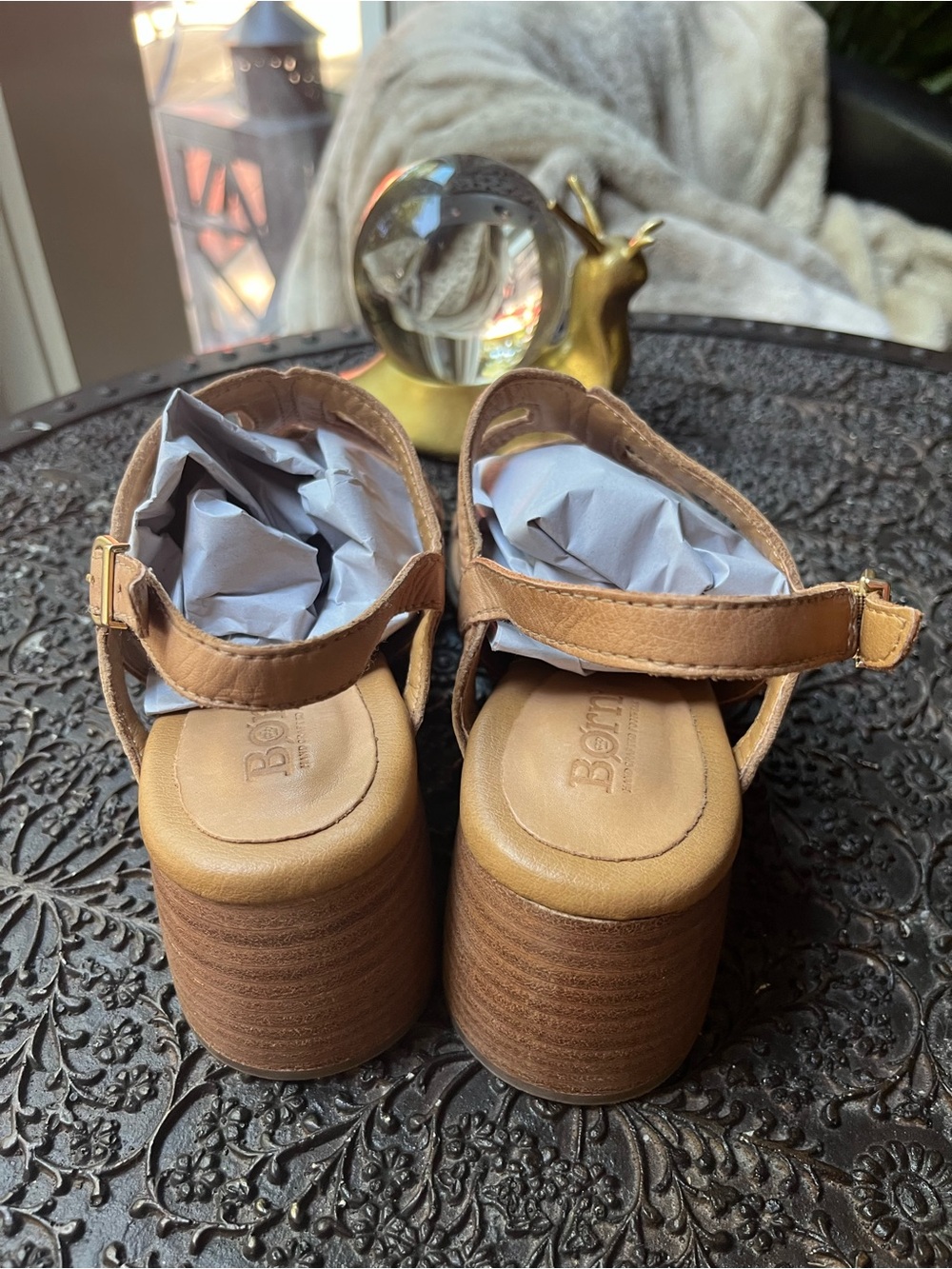 NEW BORN SOFIA SANDALS IN NATURAL 8 - Picture 9 of 10